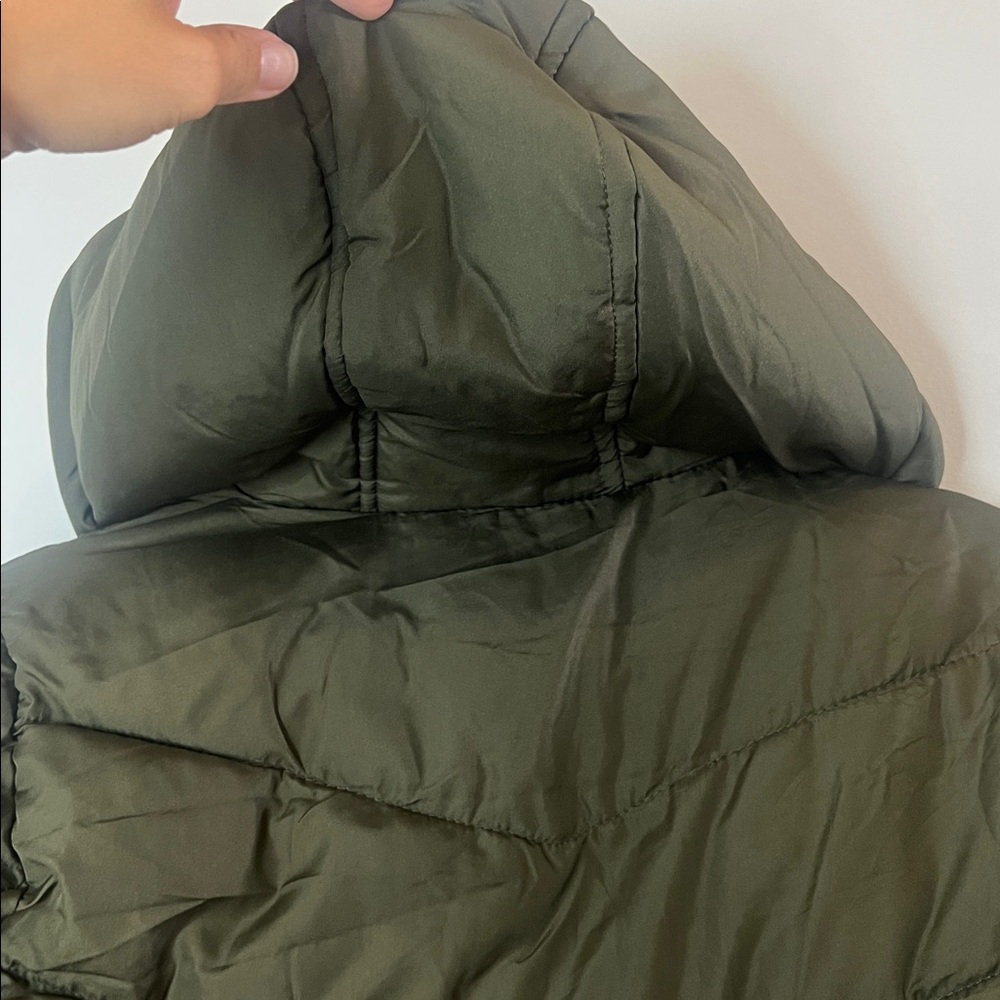 Big Chill Women's Dark Green Puffer‎ Cozy Warm Coat Size Small - Picture 7 of 8